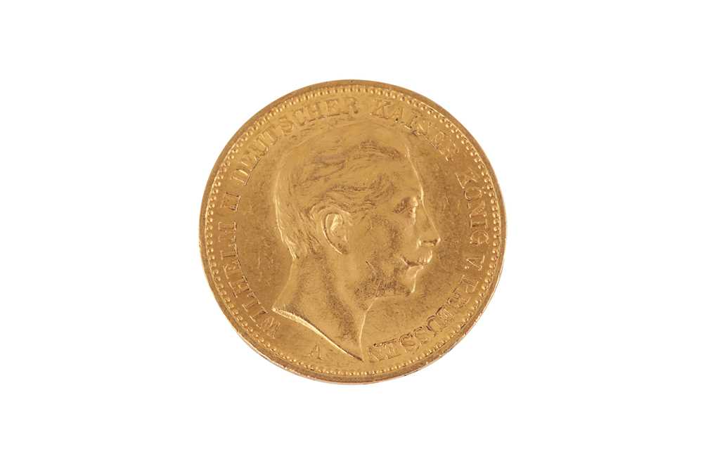 A GERMAN MARK COIN, 1895