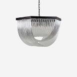PURE WHITE LINES, AN ECLIPSE CLEAR GLASS PENDANT LIGHT