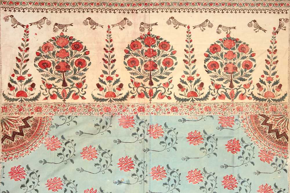 AN INDIAN CHINTZ COTTON HANGING North India, mid to late 19th century - Bild 4 aus 6