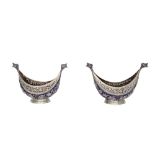 A PAIR OF SILVER REPOUSSÉ AND ENAMELLED BEGGAR'S BOWLS (KASHKUL) Kashmir, Northern India, ca. 1880 -