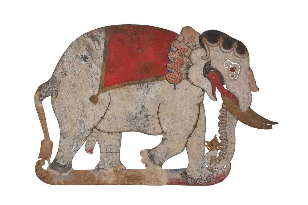 AN INDONESIAN WAYANG KULIT SHADOW PUPPET OF GAJAH (ELEPHANT) Java, Indonesia, South East Asia, late - Bild 2 aus 3