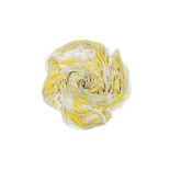 Versace Yellow 'Baroque' Print Cashmere Scarf