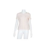 Loro Piana Pink Silk Short Sleeve Shell Top - Size 38