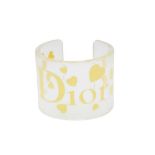 Christian Dior Yellow Transparent Lucite Cuff