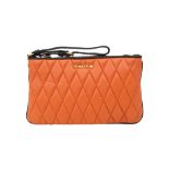 Miu Miu Papaya Biker Wristlet Pouch