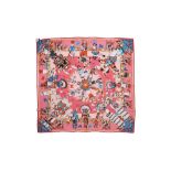 Hermes 'Kachinas' Silk Print Scarf