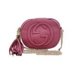 Gucci Magenta Small Soho Disco Crossbody Bag