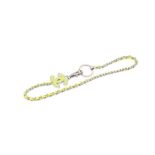 Chanel Neon Yellow Chain Link Necklace