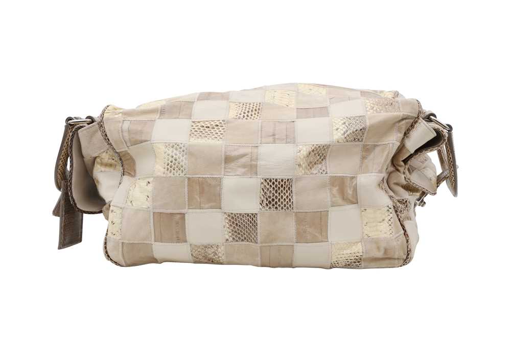 λ Dolce & Gabbana Natural Python Patchwork Duffel Bag