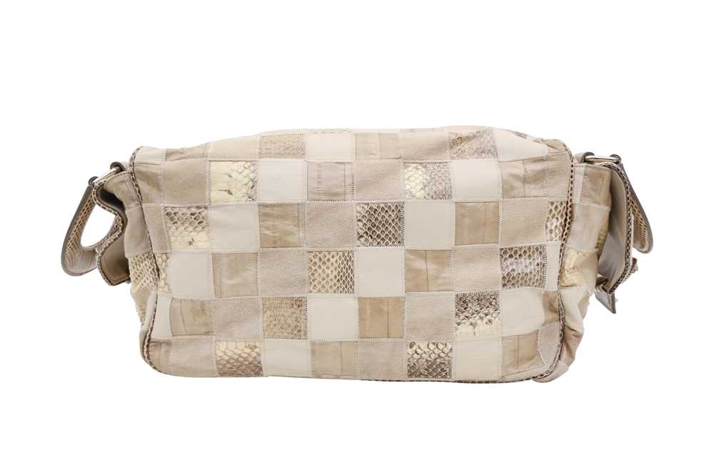 λ Dolce & Gabbana Natural Python Patchwork Duffel Bag - Image 3 of 5