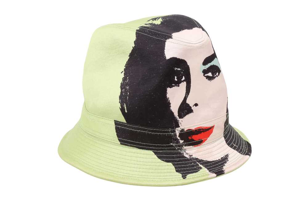 Philip Treacy X Andy Warhol Green Bucket Hat - Size L - Image 2 of 4