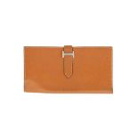 Hermes Gold Epsom Bearn Bi-Fold Wallet