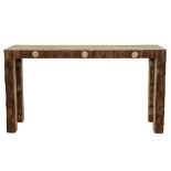 DANILO SCHIRATO, AN ANIMAL HIDE CONSOLE TABLE, CONTEMPORARY