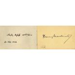Autograph Album.- Actors & Politicians