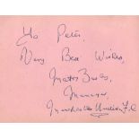 Autograph Album.- Miscellaneous Incl. Matt Busby