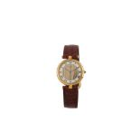 A CARTIER UNISEX SILVER AND GOLD-PLATED QUARTZ WRISTWATCH WITH TRINITY DIAL