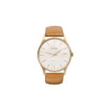 A GARRARD MEN'S 9K GOLD GARRARD AUTOMATIC WRISTWATCH