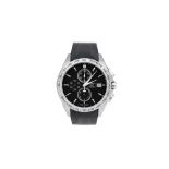 A MEN'S AUTOMATIC CHRONOGRAPH TISSOT STAINLESS STEEL WRISTWATCH