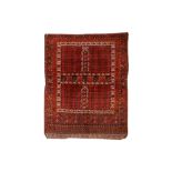 AN ANTIQUE ENGSI RUG, TURKEMENISTAN