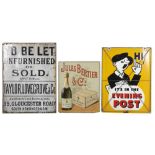 A TO BE LET ENAMEL SIGN