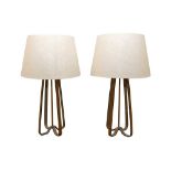OKA; A PAIR OF CONTEMPORARY SKENFRITH TABLE LAMPS