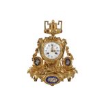 A LATE 19TH CENTURY FRENCH ORMOLU MANTEL CLOCK