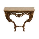 A NINETEENTH CENTURY ROCOCO REVIVAL CONSOLE TABLE