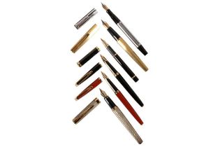 GROUP OF 6 WATERMAN FOUNTAIN PENS