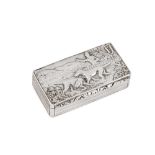 A George IV sterling silver snuff box, Birmingham 1828 by Thomas Shaw