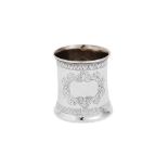 A mid-19th century Indian Colonial silver beaker, Madras circa 1850 by Peter Orr (est. 1848)