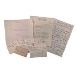 Autograph Collection.- Letters to Tom Webster