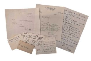 Autograph Collection.- Letters to Tom Webster