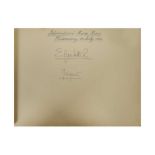 Autograph Album.- Incl. Queen Elizabeth II, Prince Philip, Ian Fleming & Others
