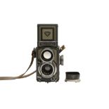 A Rolleiflex Grey Baby 4x4 TLR Camera
