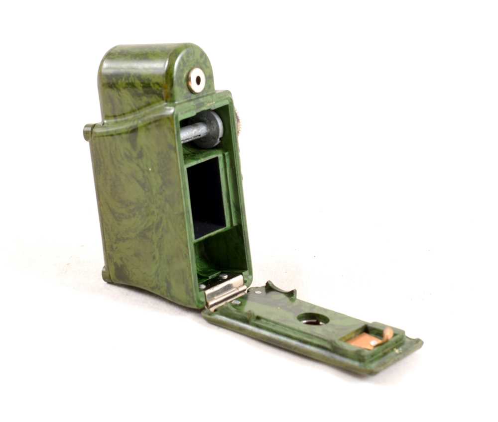 Mottled Green Coronet Midget Sub Miniature Camera. - Image 3 of 3