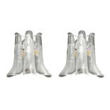 MANNER OF MAZZEGA (ITALY) A PAIR OF GLASS WALL SCONCES