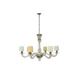 SYLCOM (ITALY) A MURANO GLASS CHANDELIER