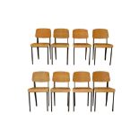 IN THE MANNER OF JEAN PROUVÉ (FRENCH, 1901-1984) A SET OF EIGHT STANDARD CHAIRS