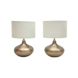 A PAIR OF CONTEMPORARY TABLE LAMPS