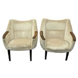 IN THE MANNER OF NANNA DITZEL (DENMARK 1923-2005) A PAIR OF LOUNGE ARMCHAIRS
