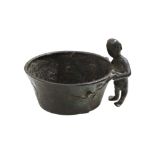 A CHINESE BRONZE 'BOY' CUP