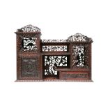 A CHINESE HARDWOOD DISPLAY CABINET