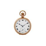 OPEN-FACE POCKET WATCH, R.S., 9K GOLD. PROPERTY OF A BRITISH COLLECTOR.