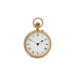 POCKET WATCH. 18K YELLOW GOLD. PROPERTY OF A BRITISH COLLECTOR.