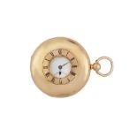 POCKET WATCH, CHARLES FRODSHAM 18K YELLOW GOLD HALF HUNTER. PROPERTY OF A BRITISH COLLECTOR.
