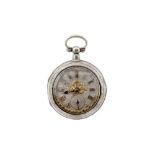 POCKET WATCH, R&G. BEESLEY, SILVER VERGE/FUSEE, OPEN-FACE. PROPERTY OF A BRITISH COLLECTOR.