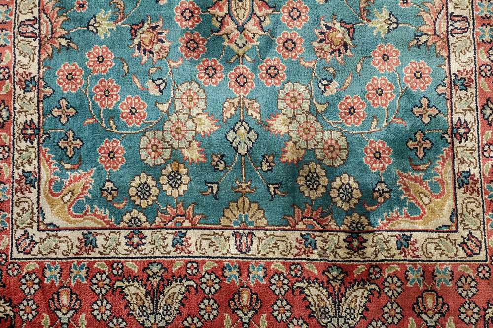 A VERY FINE SIGNED SILK BURSA RUG, TURKEY - Image 6 of 9