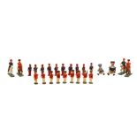 GERMAN ERZGEBIRGE GROUP OF MINIATURE WOODEN SOLDIERS