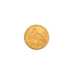 A UNITED STATES OF AMERICA GOLD 2 1/2 DOLLAR COIN