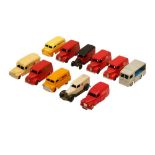 DINKY TOYS: A MIXED GROUP OF CARS AND WAGONS